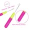 5 Pieces Different Size Latch Hook Set, Latch Hook Crochet Needle, Crochet Hook with Latch, Dreadlocks Crochet Hook Set, Latch Hook Crochet Needle, Bent Latch Hook for Carpet Making